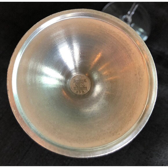 1 Blessed Sacrament Winers Club, 1 Lenox Goblet Strauss Artina Pewter Goblet - Picture 4 of 4